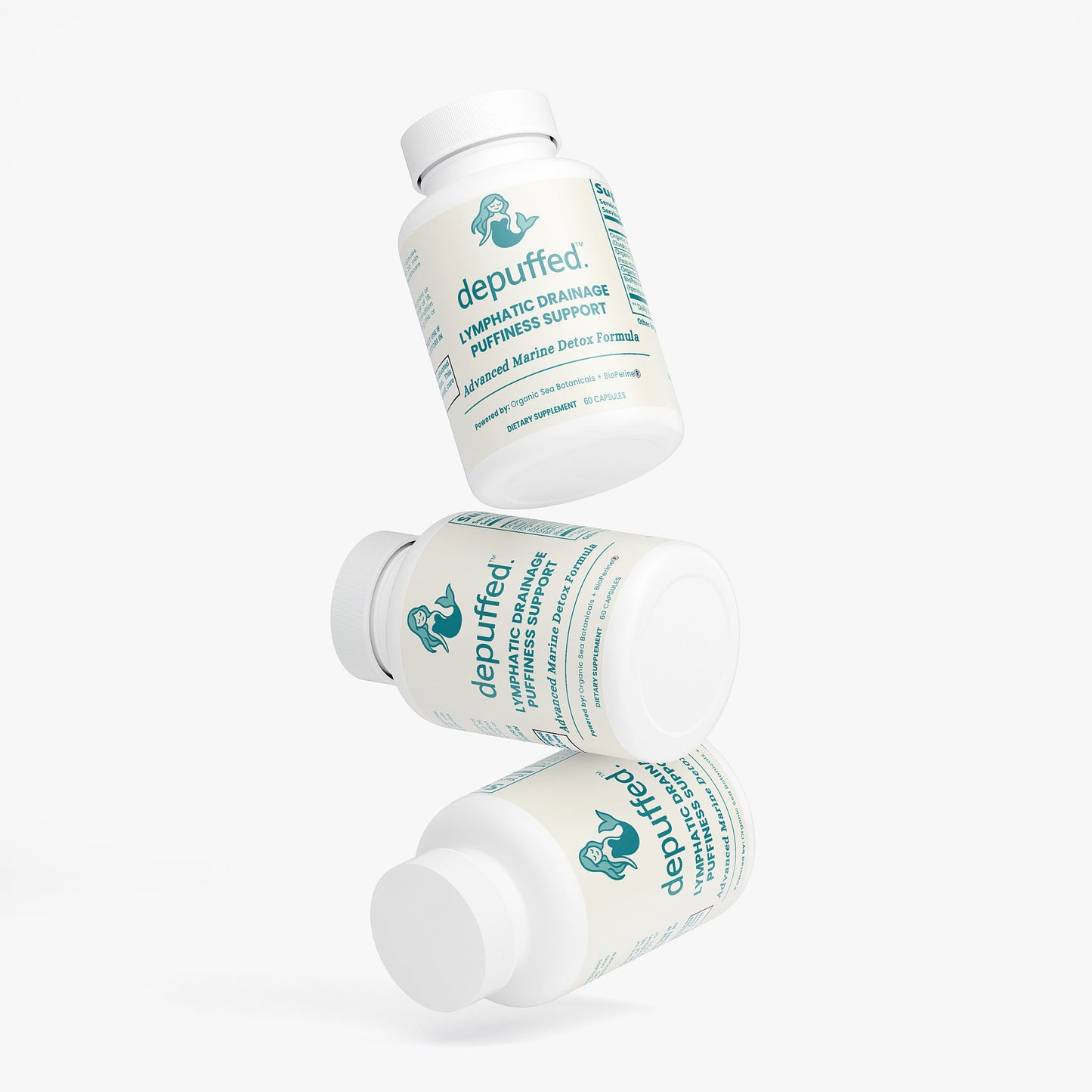 Sea moss Depuffed Lumphatic Drainage Puffiness Support -Three Bottles
